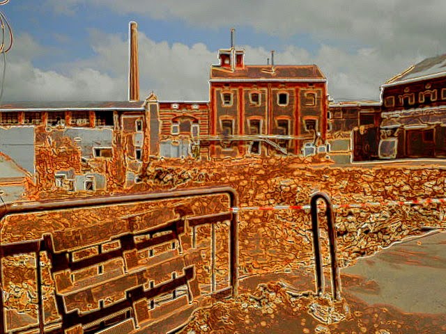 Částečná demolice opavského pivovaru (Partial demolition of Opava brewery), Czech Republic