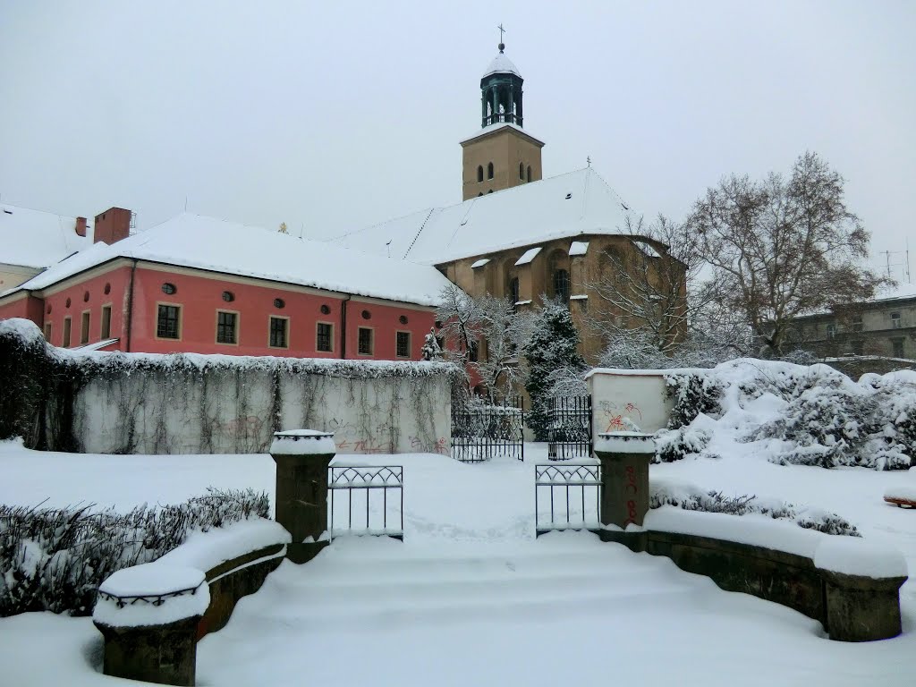 Opava - kostel Sv. Ducha s bývalým minoritským klášterem (Church of the Holy Spirit with the former monastery of Minorites), Czech Republic