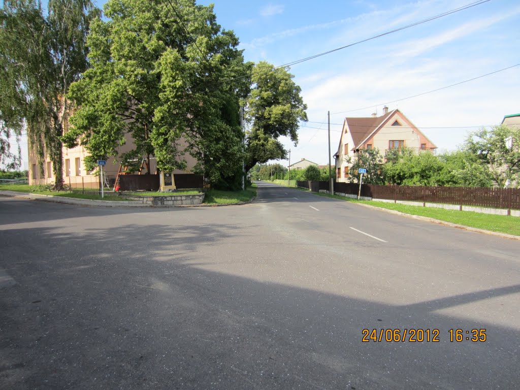 Křižovatka Hlubočec x Těškovice
