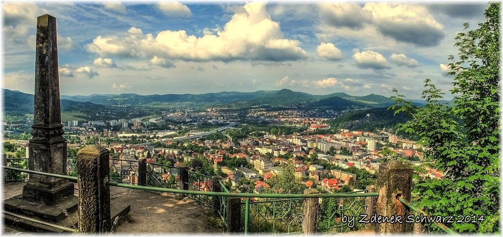 Děčín-Stoličná hora-císařská vyhlídka