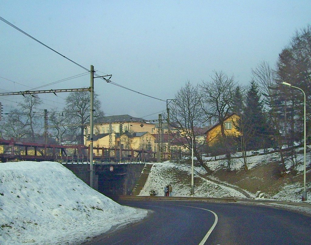 Decin, Bahnunterführung