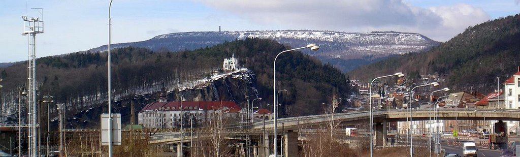Děčín z Benešovské ulice