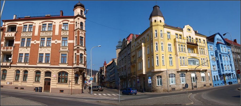 Secesní domy v Podmoklech-Děčíně (1)