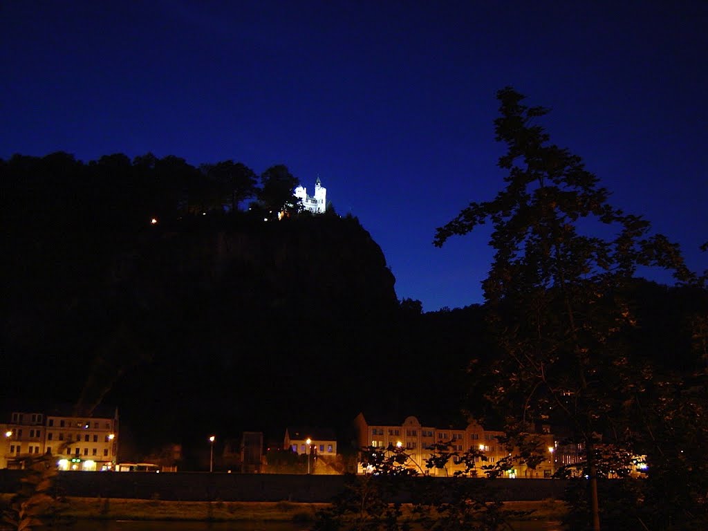 Děčín, view onto the Pastýřská Stěna.