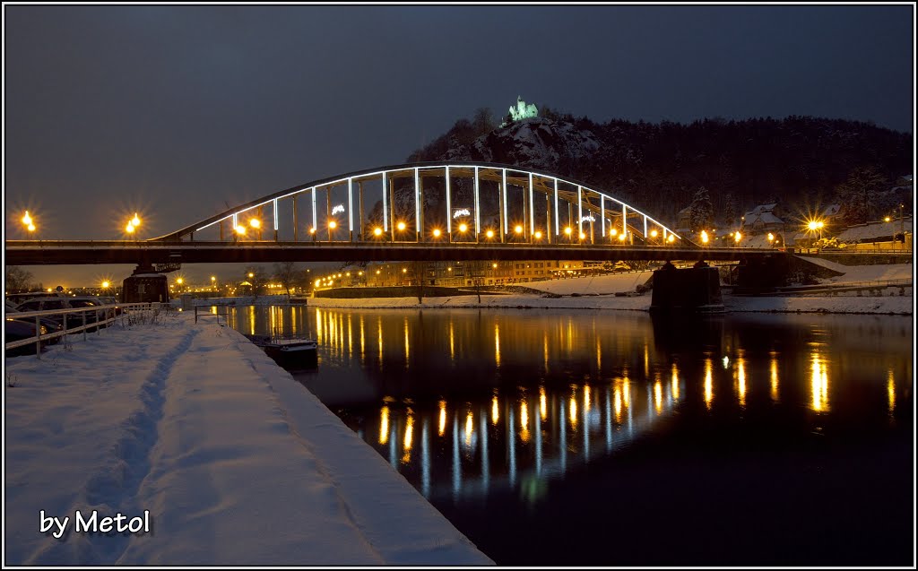 Děčín- Tyršův most a rozhledna Pastýřská stěna