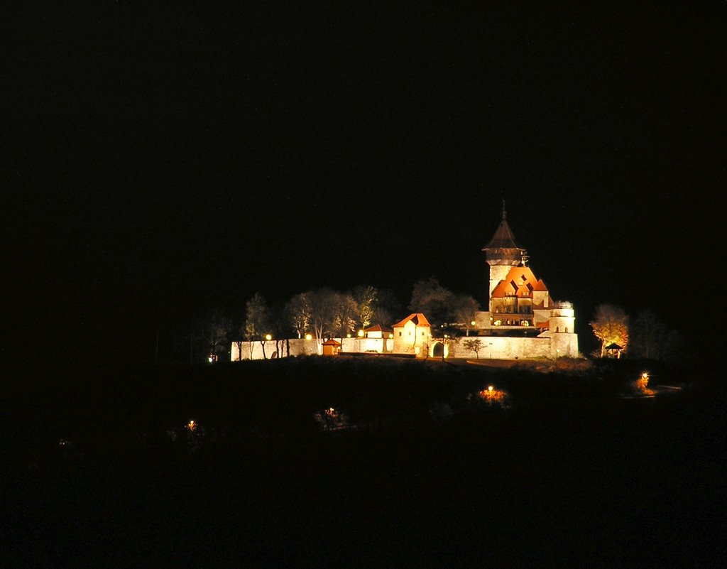 Noční Most - hrad Hněvín