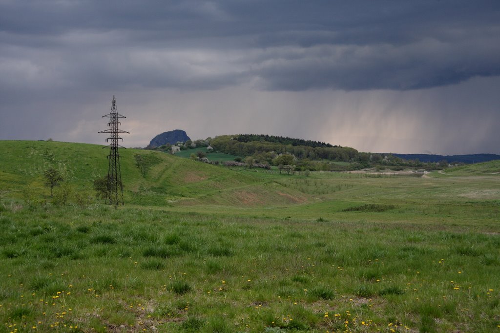 Former Mine Shortly before Storm, Bílina