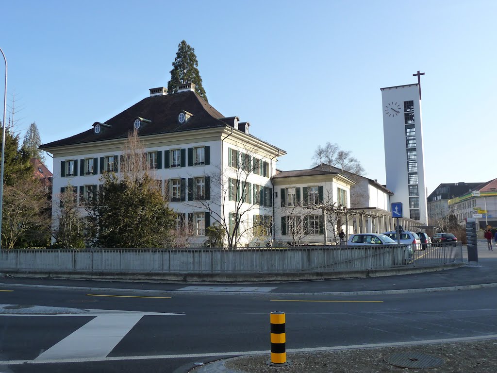 Pfarrhaus & Kirche Peter & Paul, Aarau, Kanton Aargau, Switzerland