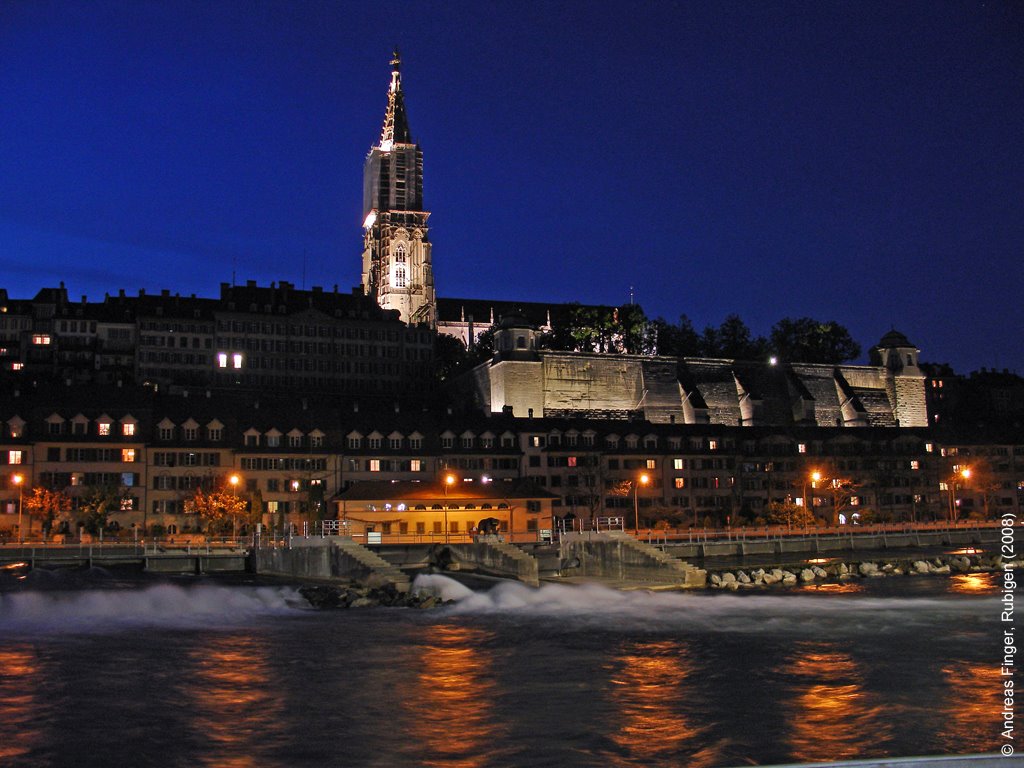 Bern by night - Cathedral and lower town ©AndreasF