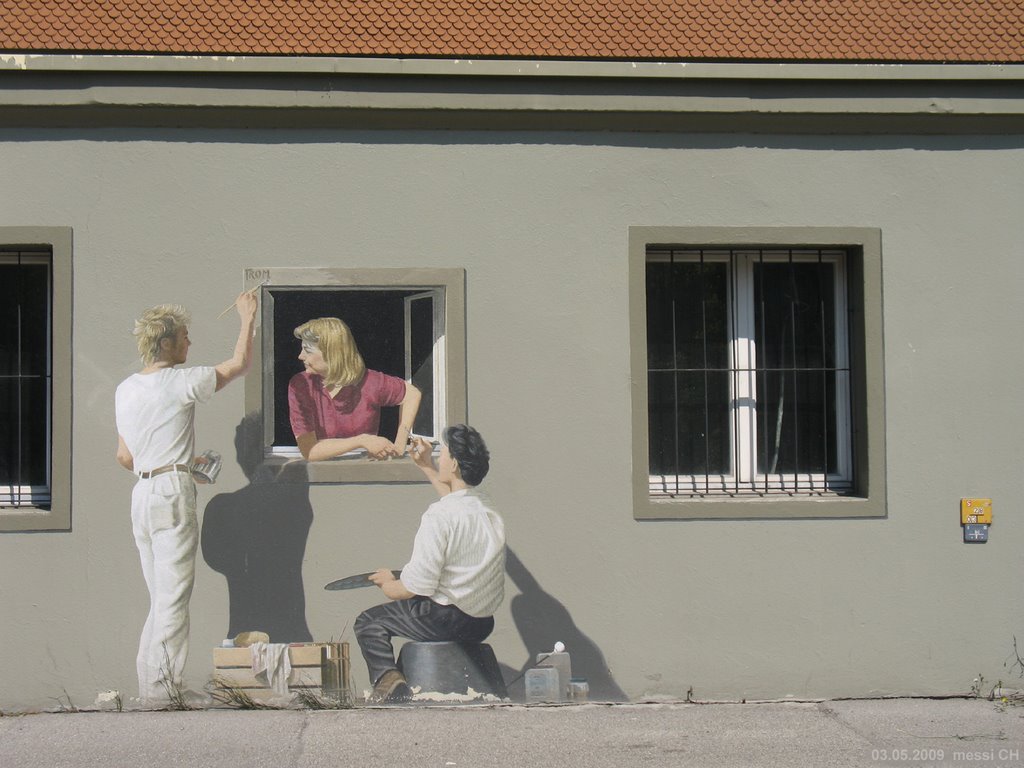 (messi 09) Trompe-doeil an der Aarstrasse 76 [350°]