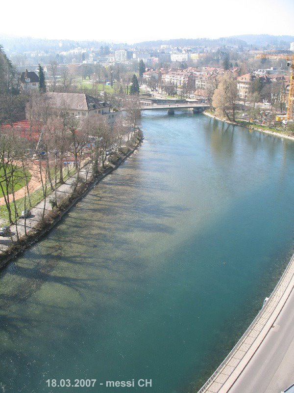 (messi07) Blick von Kirchenfeldbrücke auf die Aare [240°]
