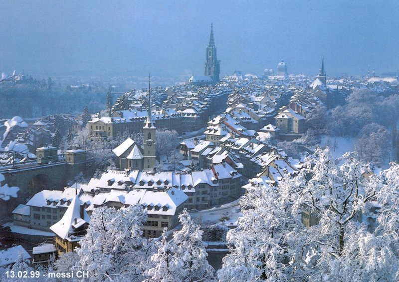 (messi99) Berner Altstadt vom Rosengarten - Schnee von gestern [240°]