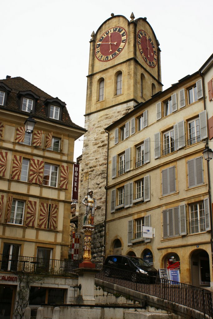 Clock tower and the fountain