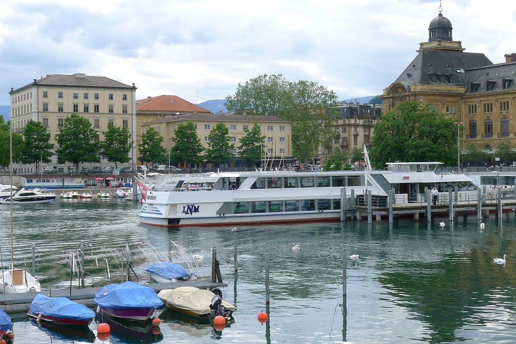 Recreation Time in Neuchatel {Harbor with Boat LNM}