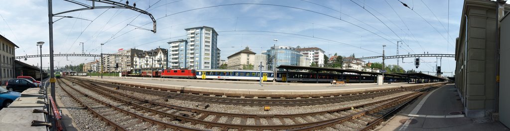 Bahnhof Fribourg Panorama (05/2008)