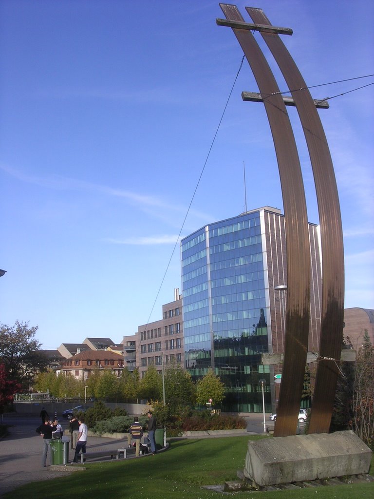 Taking a break at the (bilingual) University of Fribourg