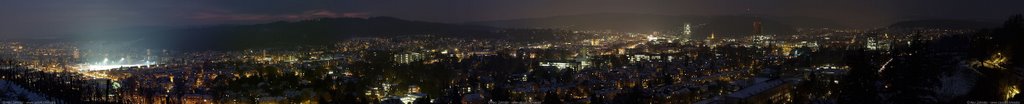 Winterthur zur Weihnachtszeit (Panorama)