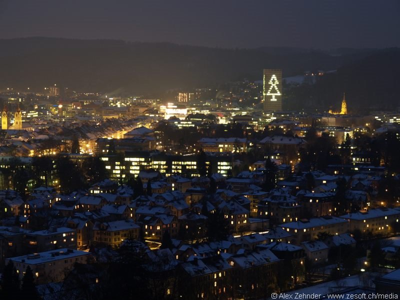 Winterthur an Weihnachten