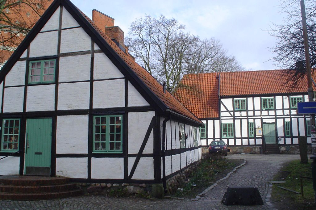Old houses in Magle Stora kyrgogata, Lund