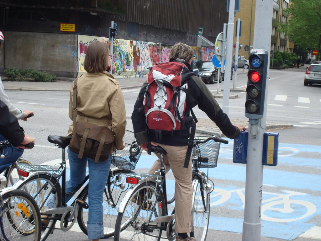 Sinal na ciclovia? Fantástico! (junho de 2009)