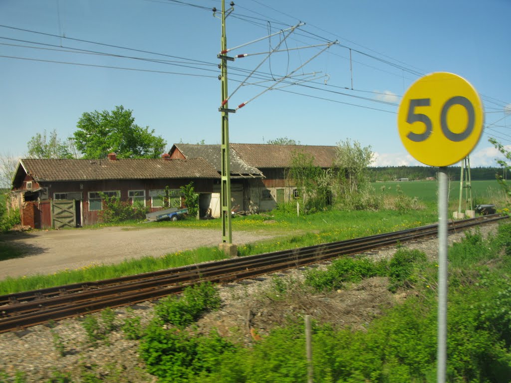 View from a train in Håkantorp 2010