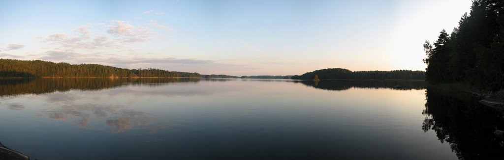 Båven from Aspö at Sunrise (Panorama)
