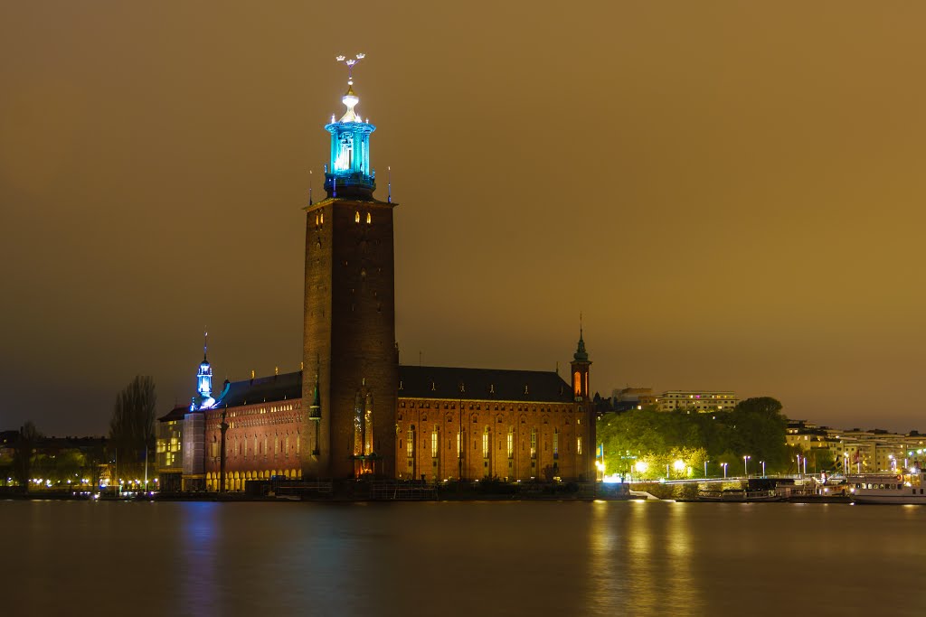 StockHolm City Hall by Night