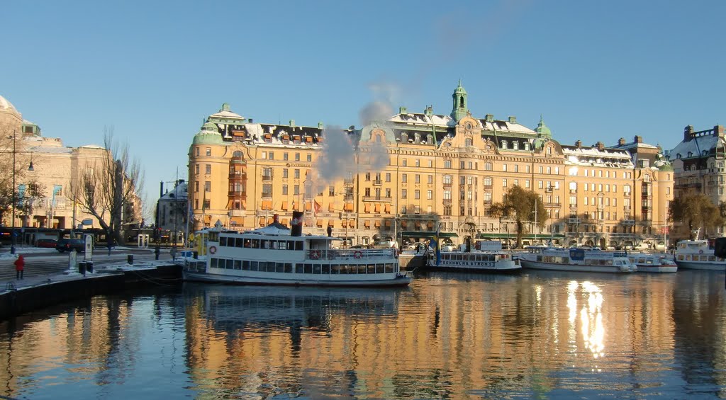 Ångbåt i Nybroviken