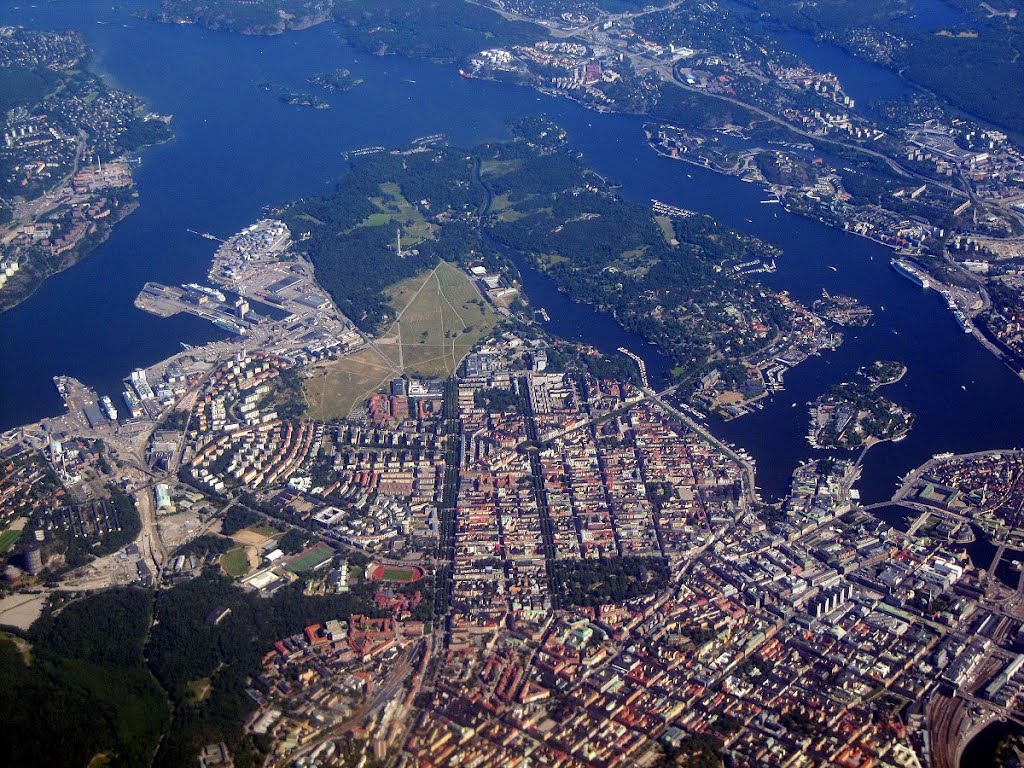 Stockholm from airplane 2