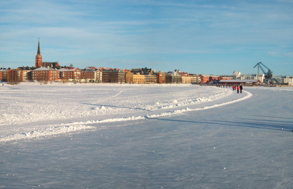 Luleå from the sea