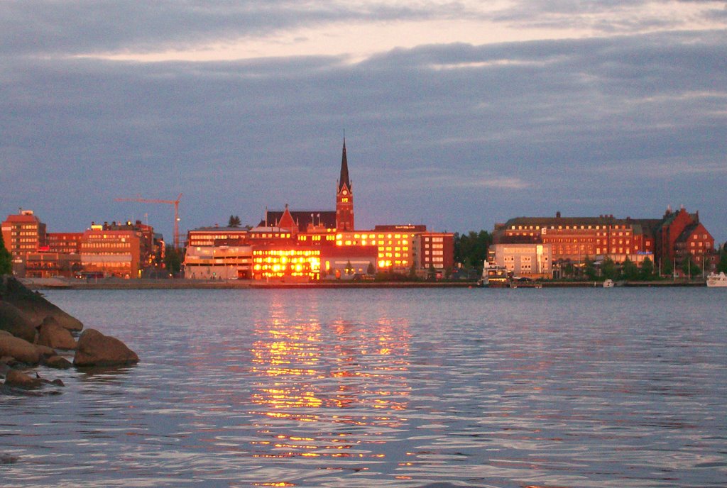 Midnight sunset in Lulea