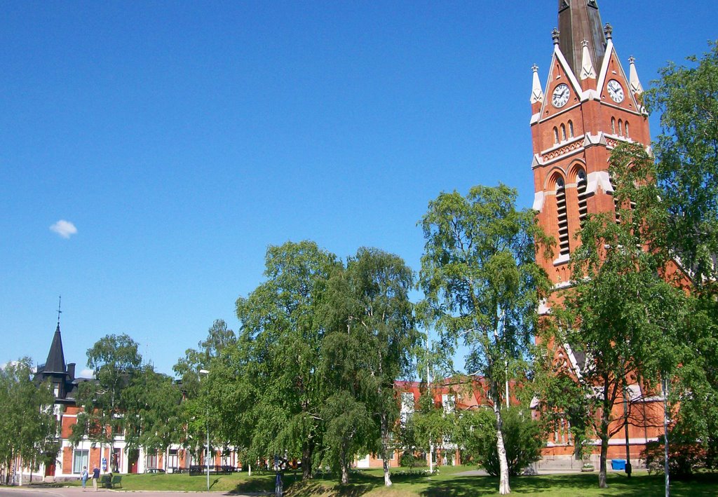 Lulea Church from Stationgatan