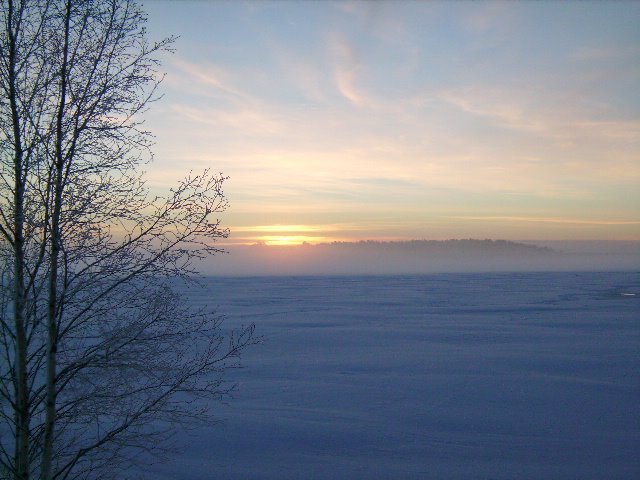 winter sunset