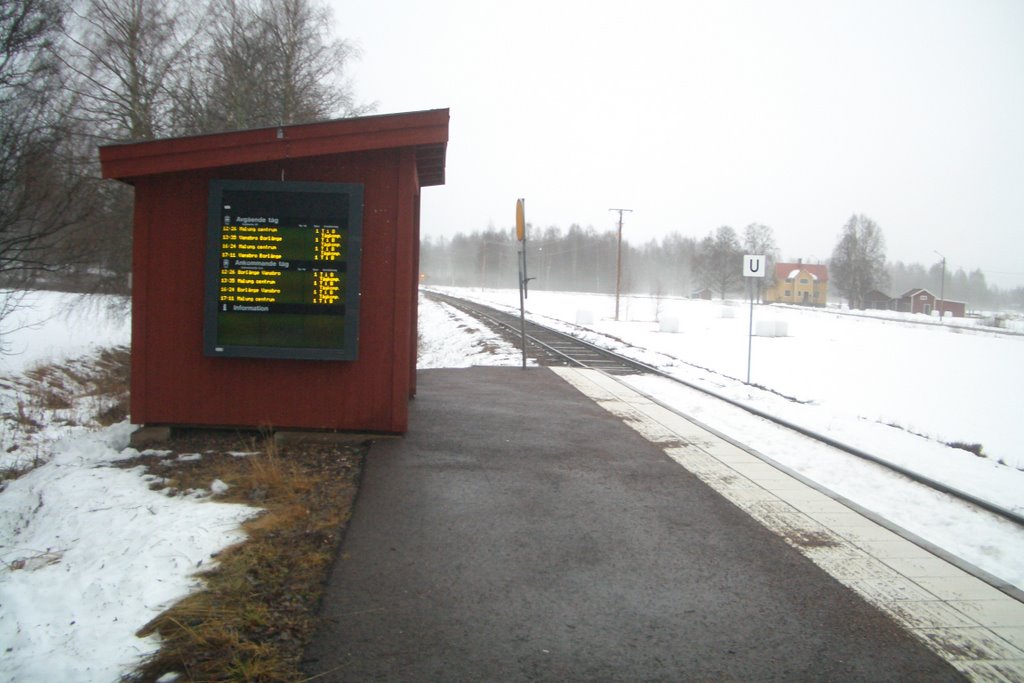 Tågstationen vid Malungs folkhögskola