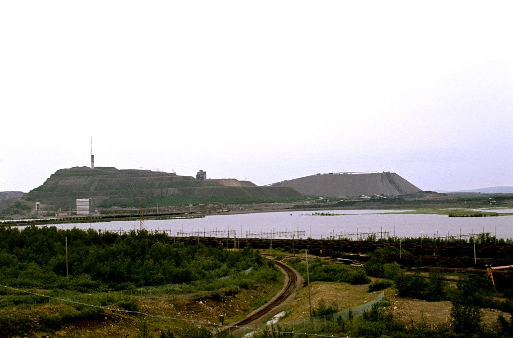 Abraumhalden in Kiruna