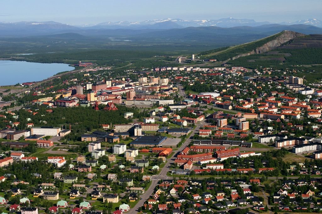 Kiirunan keskusta ilmasta