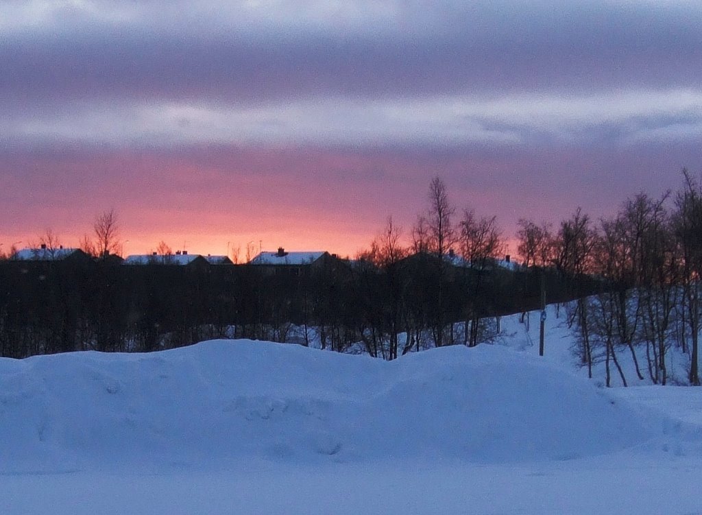 Anochece en Kiruna