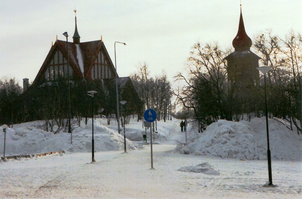 Parque alrededor de la iglesia