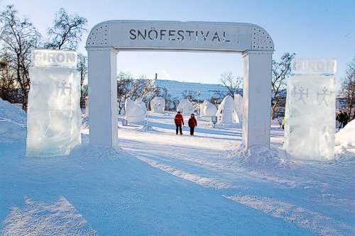 Snow festival in