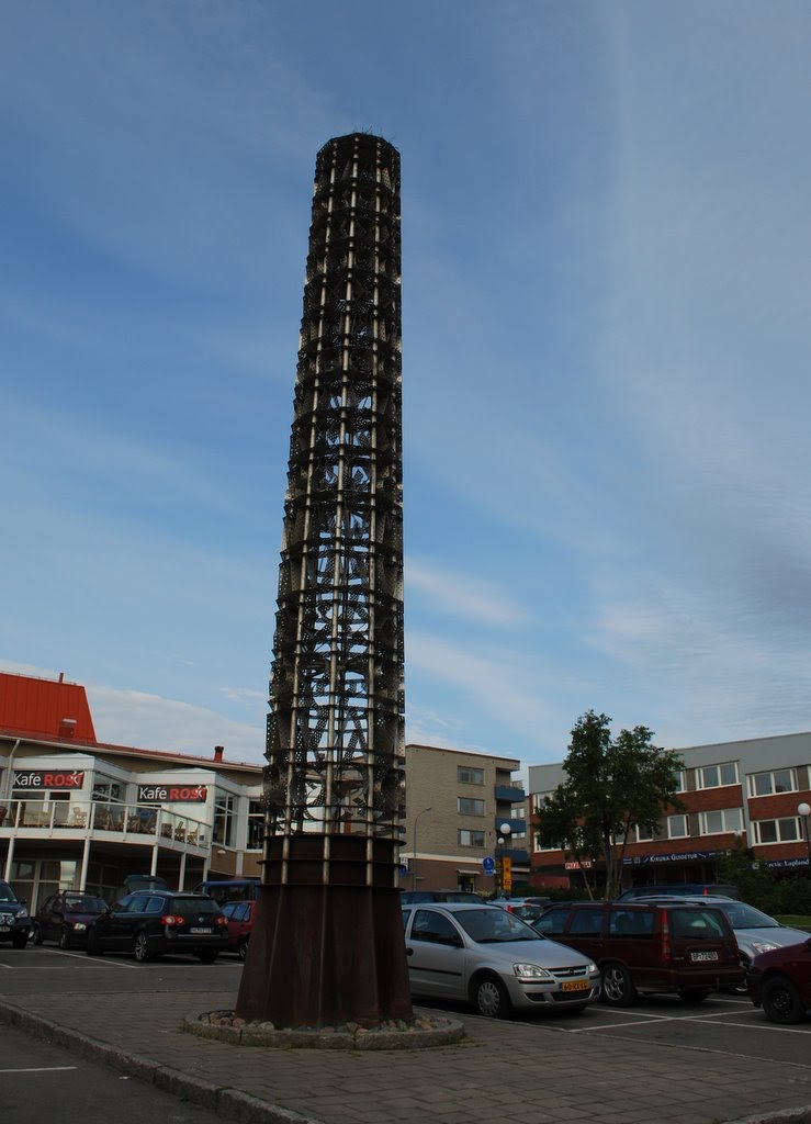 Iron monument in Kiruna