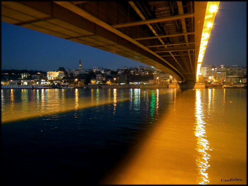 Brankov most u smiraj dana - Brankos bridge in the sunset