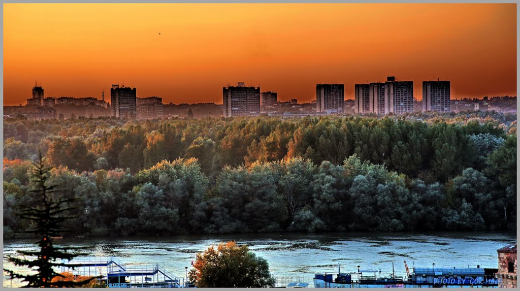 MNOGO JAK ZALAZAK   -   LOTS OF STRONG SUNSET -  IN BELGRADE