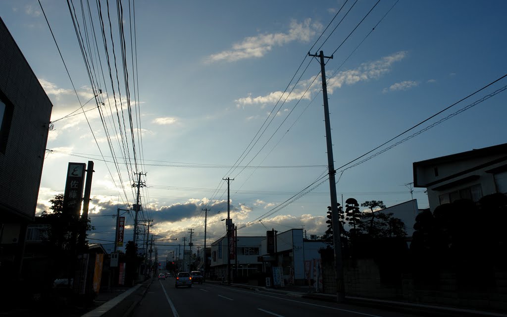 若葉町 黄昏へと続く道
