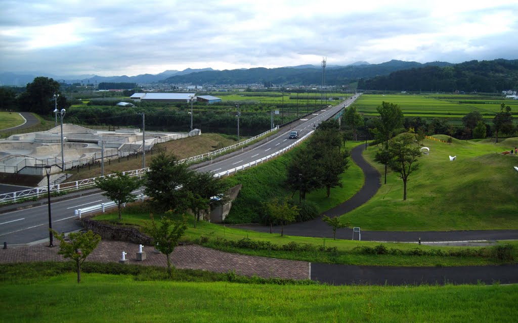 高瀬山古墳の頂より