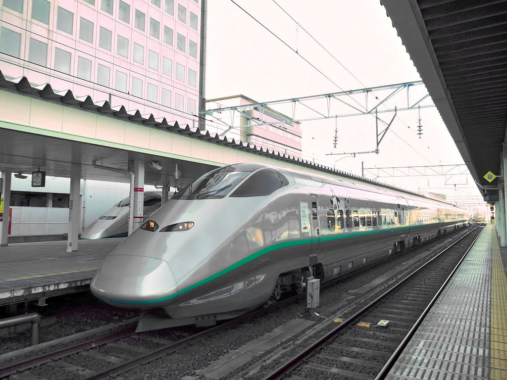Yamagata Shinkansen(Bullet Train) Yamagata Sta. 山形駅 山形新幹線 E3系