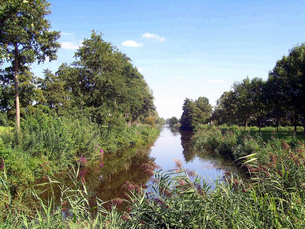 Gezicht op het Zwols kanaal bij Egede