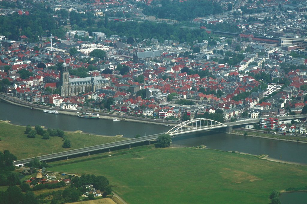 Deventer, view from a plane