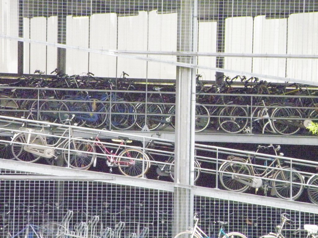 Nhà để xe đạp công cộng ở ga - The public bike packing area