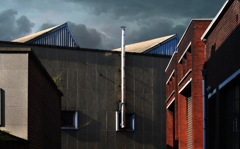 hengelo, holland, achterkant van de stad, 2009