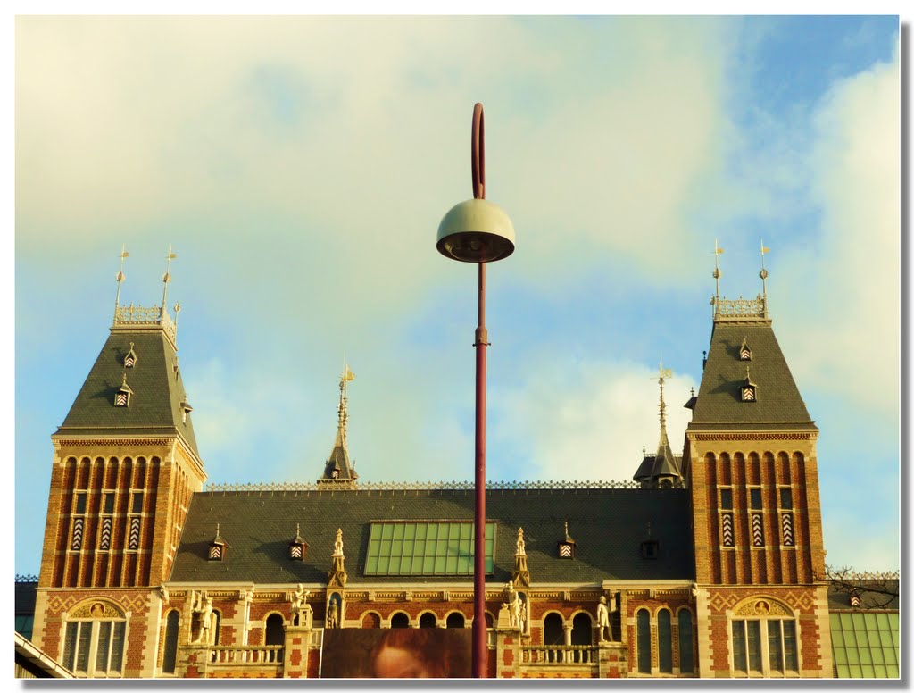 Il lampione davanti al Rijksmuseum